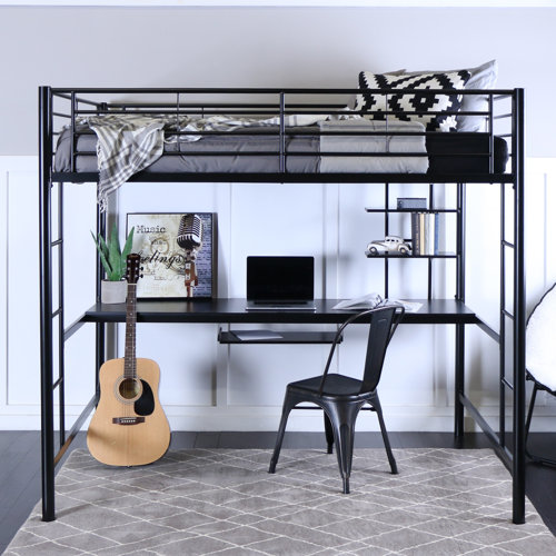 Isabelle & Max™ Elita Full Platform Loft Bed with Bookcase by Isabelle
